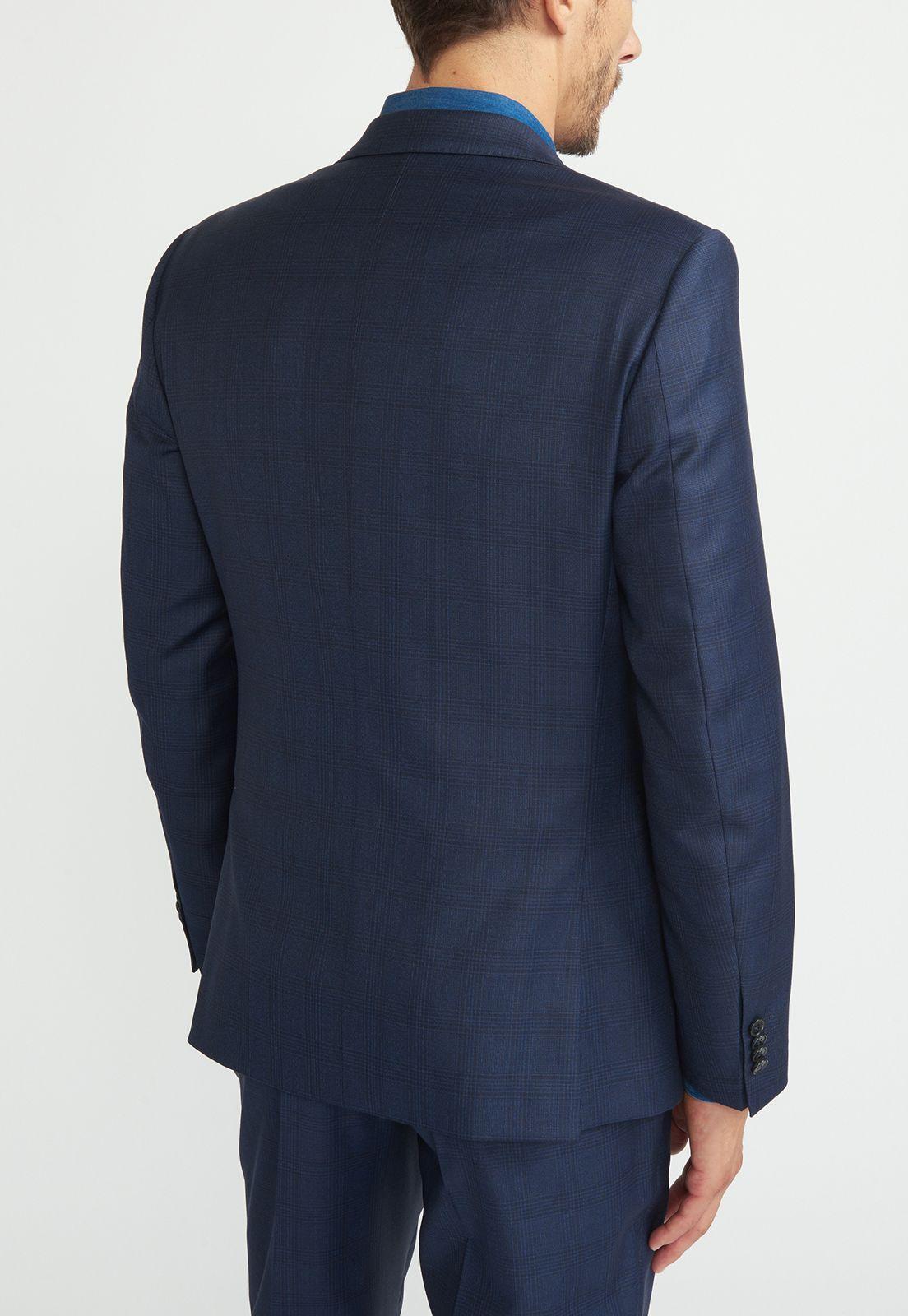 Traje Italiano Cuadros Azul-1