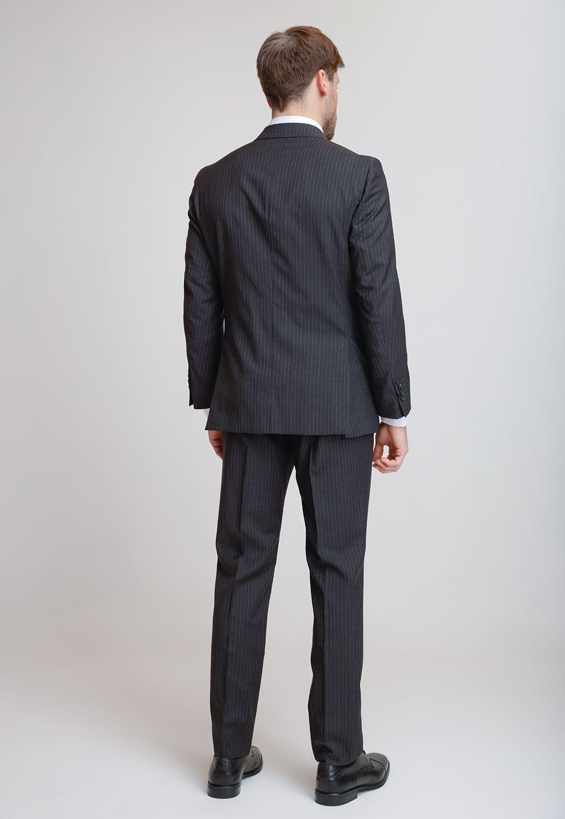 Traje Formal Hombre Lana Fantasía Slim Vercelli Gris-1
