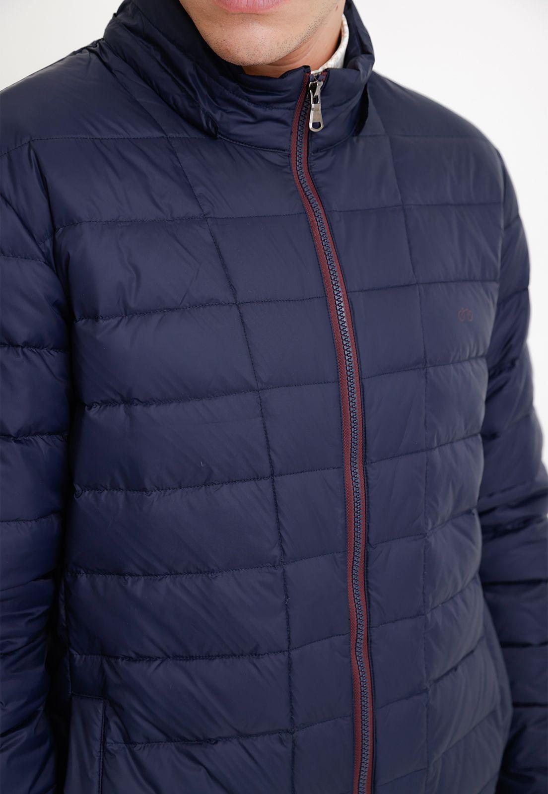 Parka hombre acolchada pluma azul marino-2