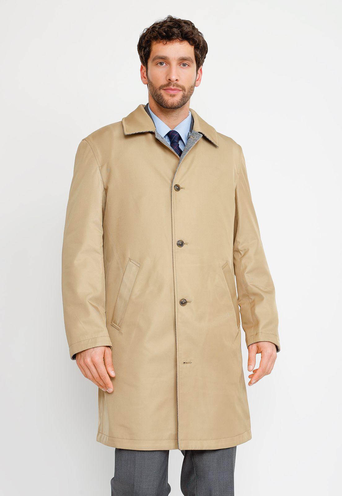 Impermeable Formal Hombre Classic 2 Sides Camel-0
