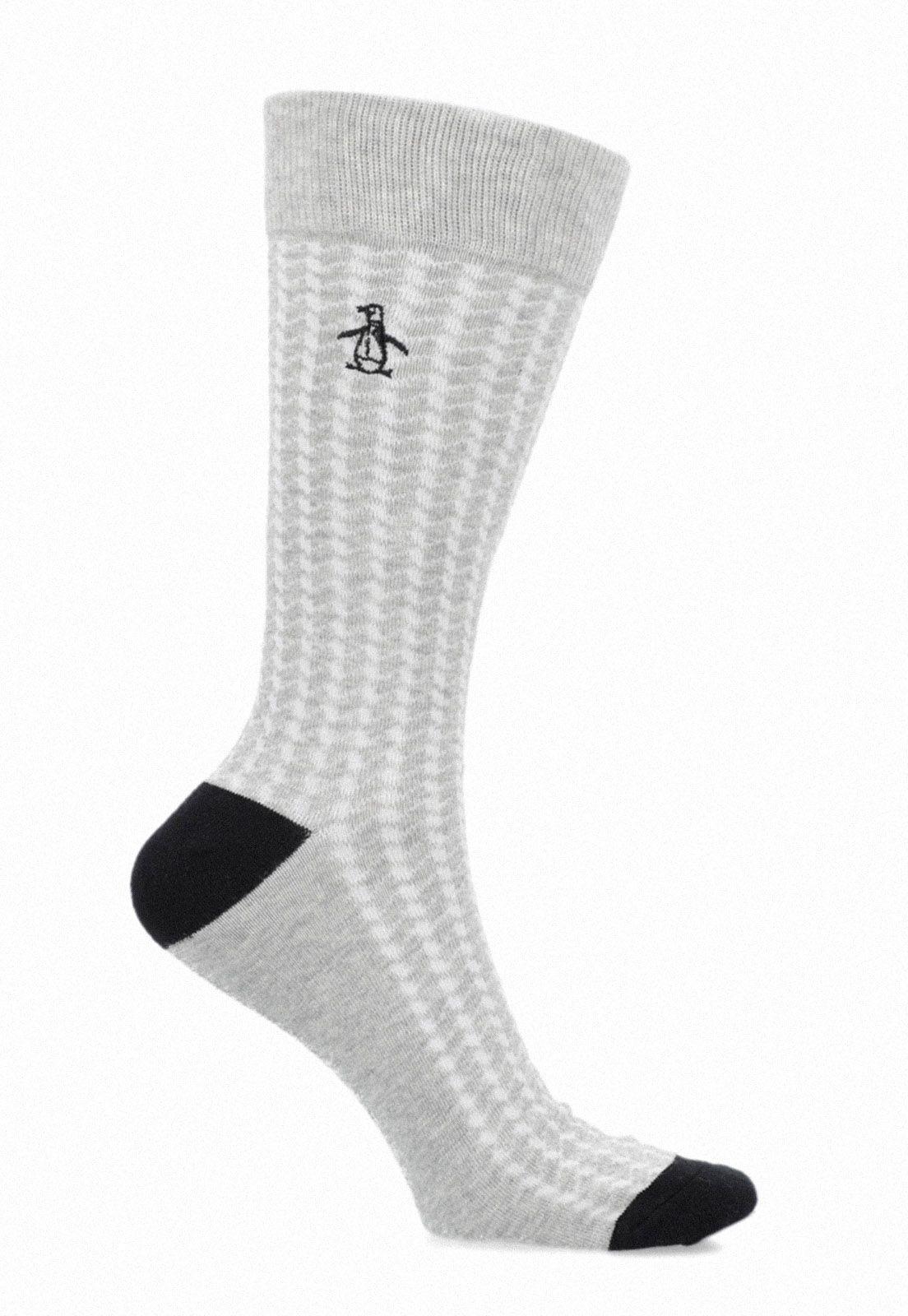 Calcetines De Hombre Gris Melange-0