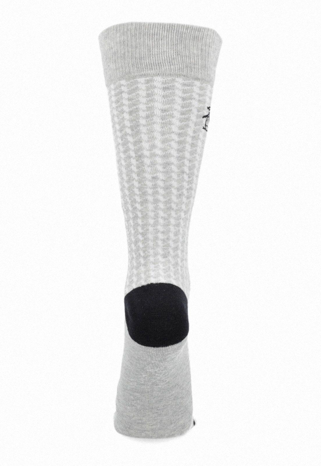 Calcetines De Hombre Gris Melange-1