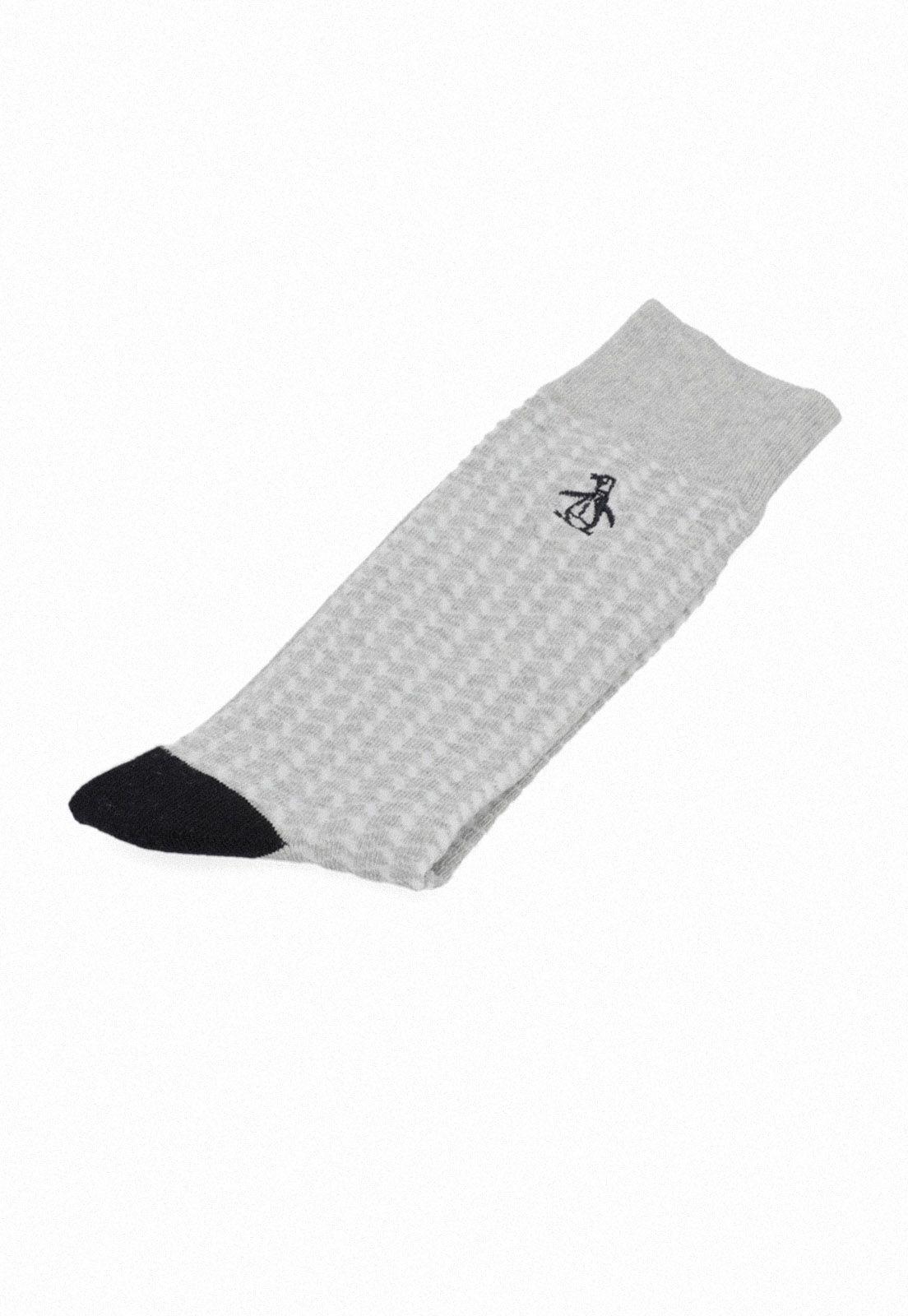Calcetines De Hombre Gris Melange-2
