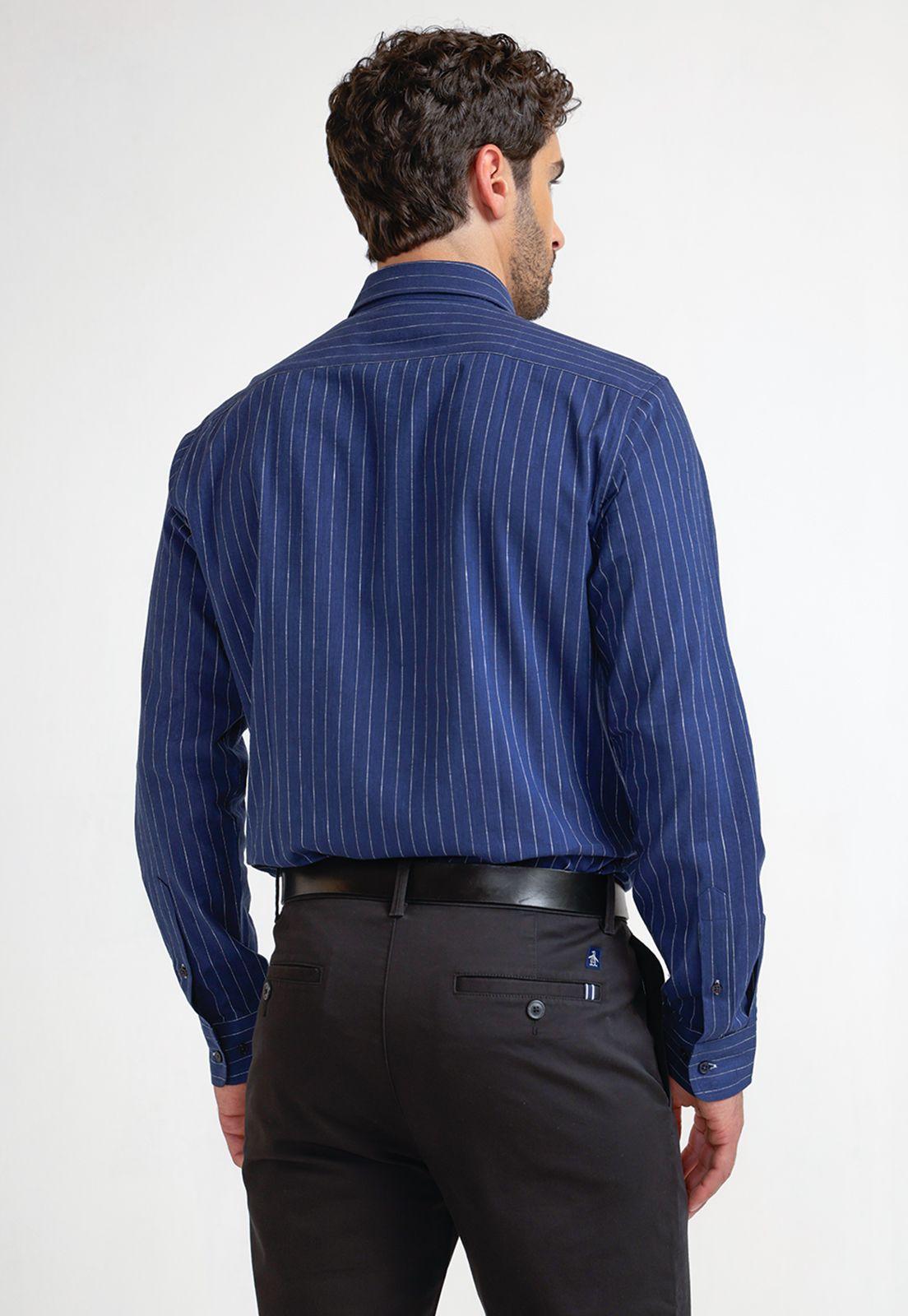 Camisa Hombre Formal Navy-1