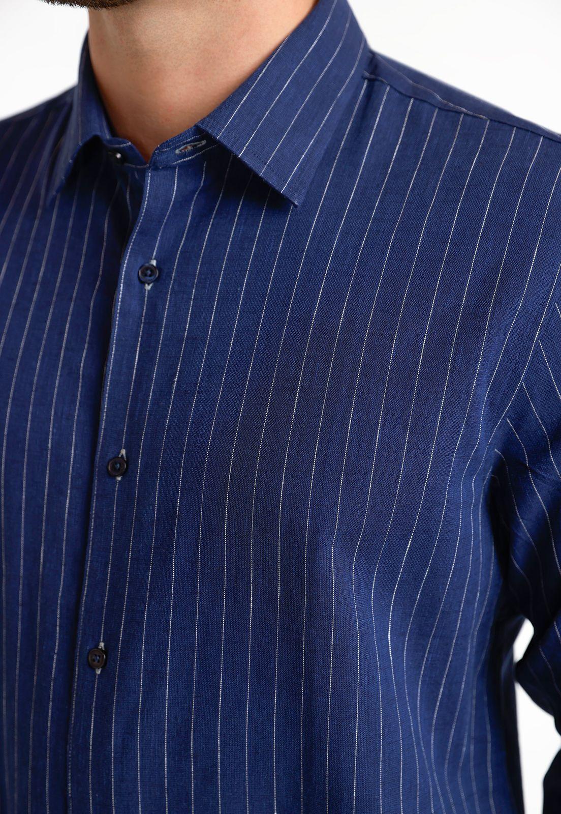 Camisa Hombre Formal Navy-2