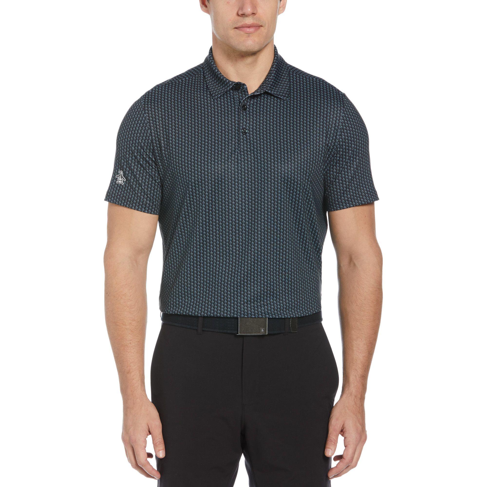 Polera Polo De Hombre Pete Estampado Negro-0
