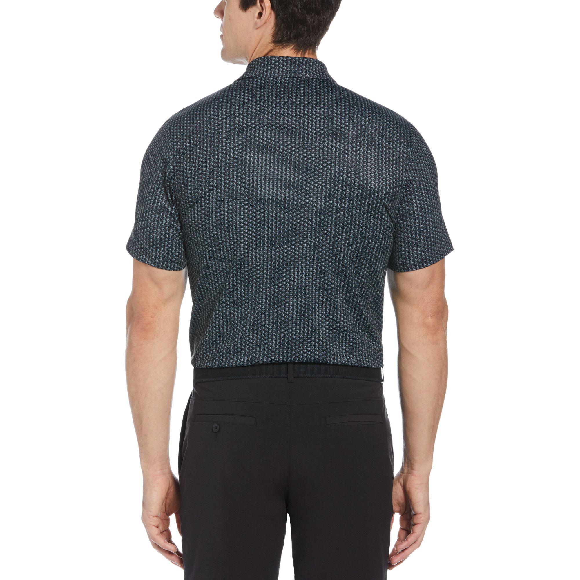 Polera Polo De Hombre Pete Estampado Negro-1