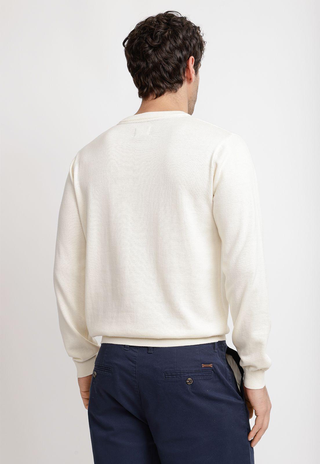 Sweater Cuello C Algodón Phelps Crudo-1