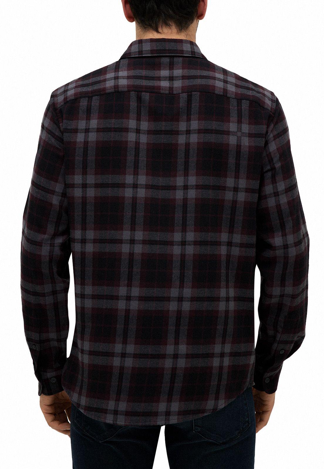 Camisa Casual Franela Burdeo-1