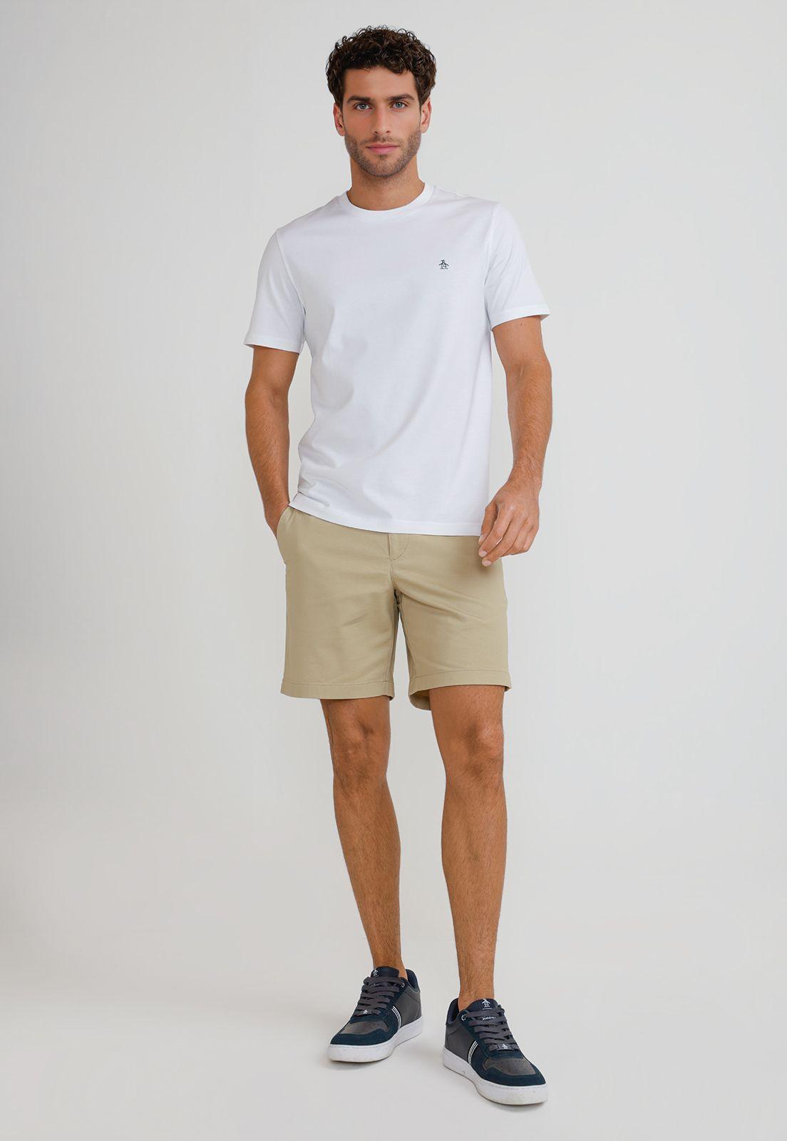 Polera Hombre Manga Corta Blanca OPKB2001-3