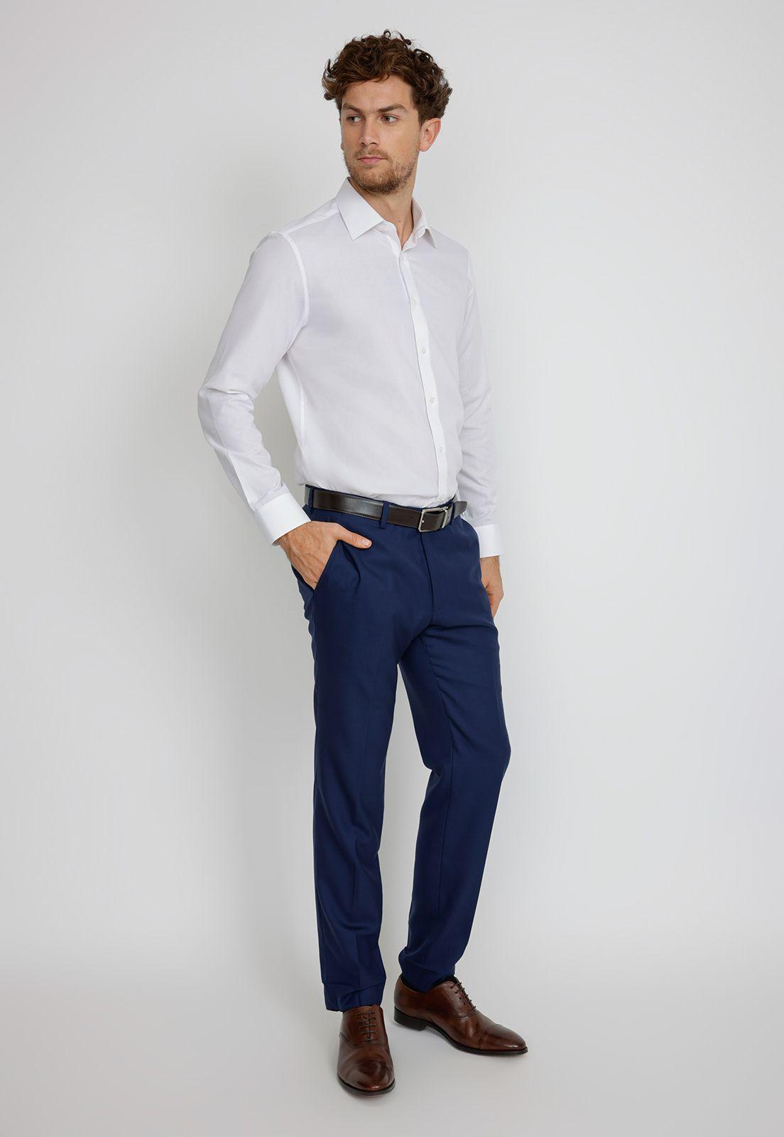 Camisa hombre Formal Slim Fit Executive  Algodón Blanco -3