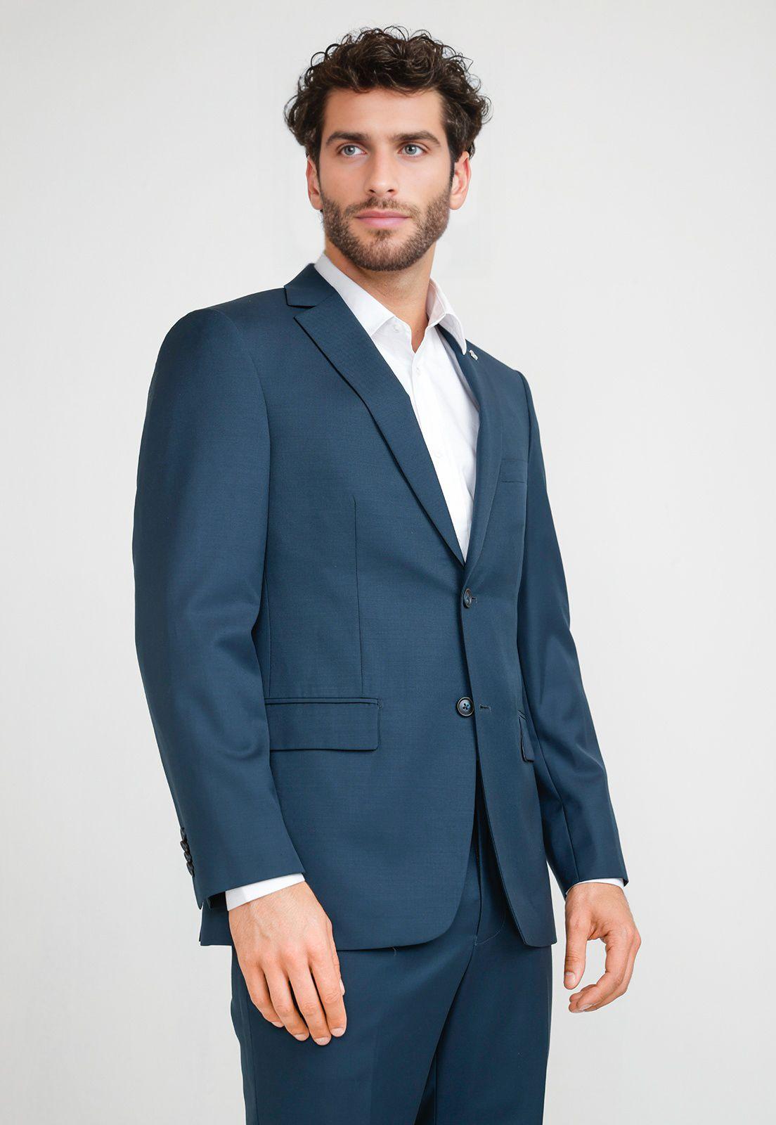 Chaqueta Formal Hombre Petróleo-0