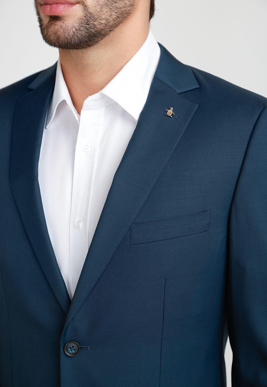 Chaqueta Formal Hombre Petróleo-2