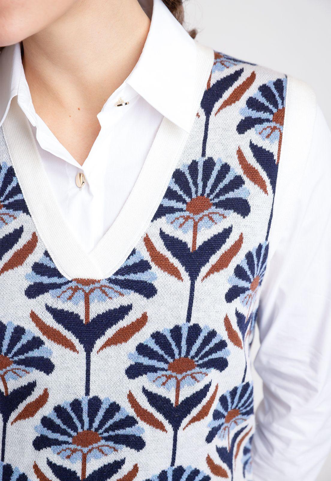 Tejido De Mujer Modelo Noor Color Azul-2