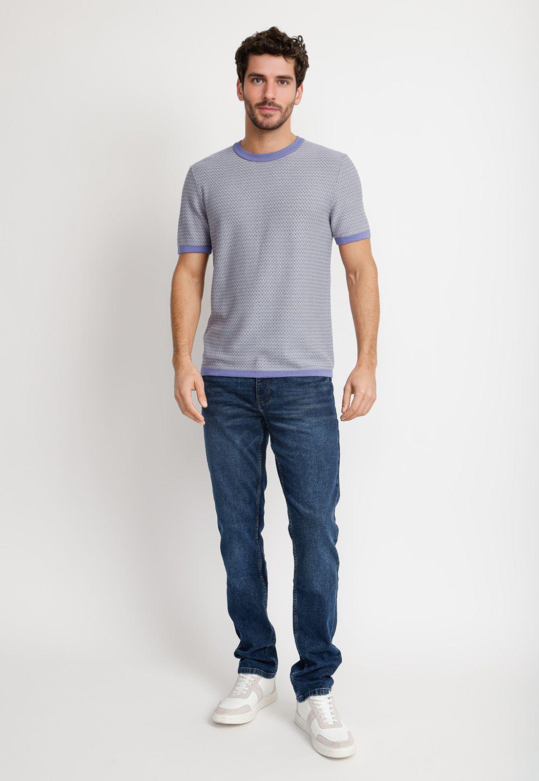 Polera Hombre Manga Corta Denim-3