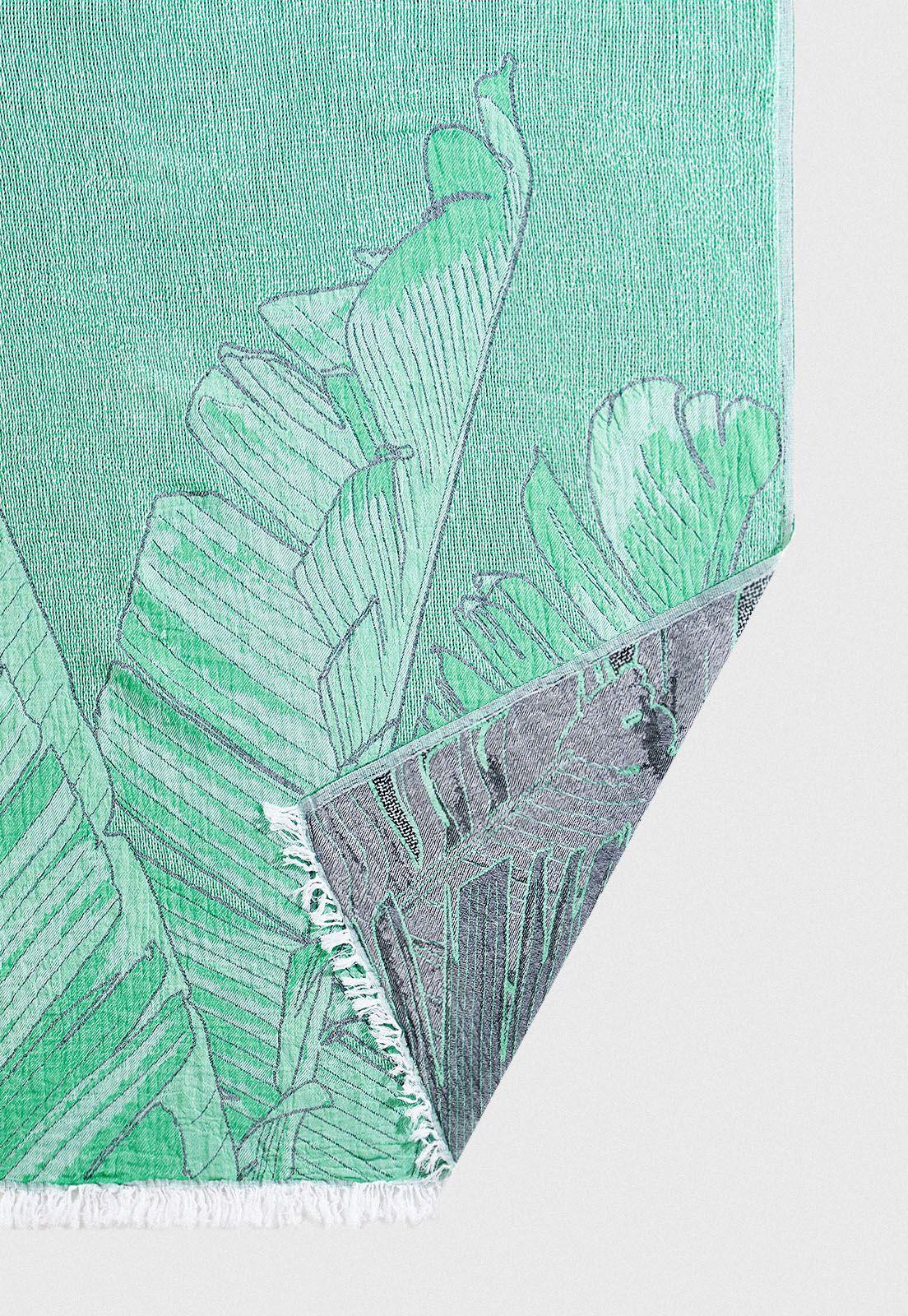 Toalla Playa Leaves Verde-2