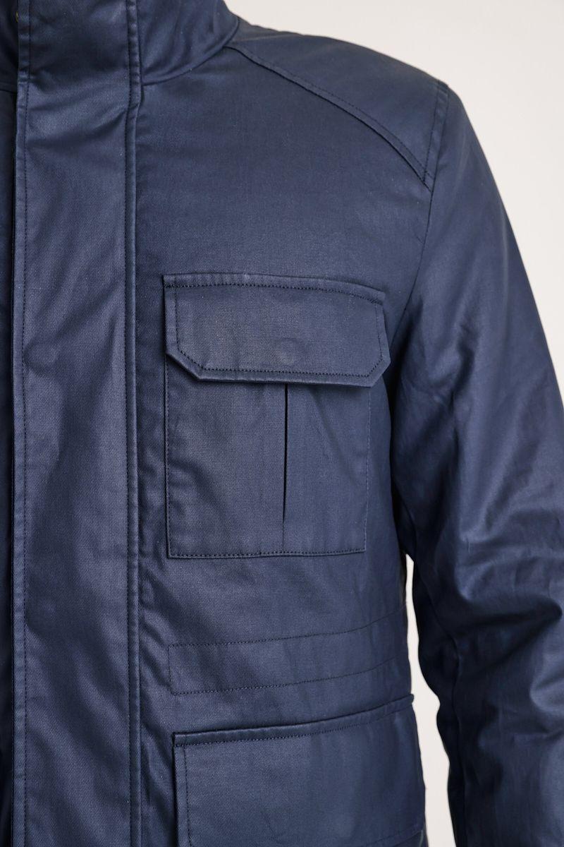 Chaqueta hombre acolchada azul marino-2