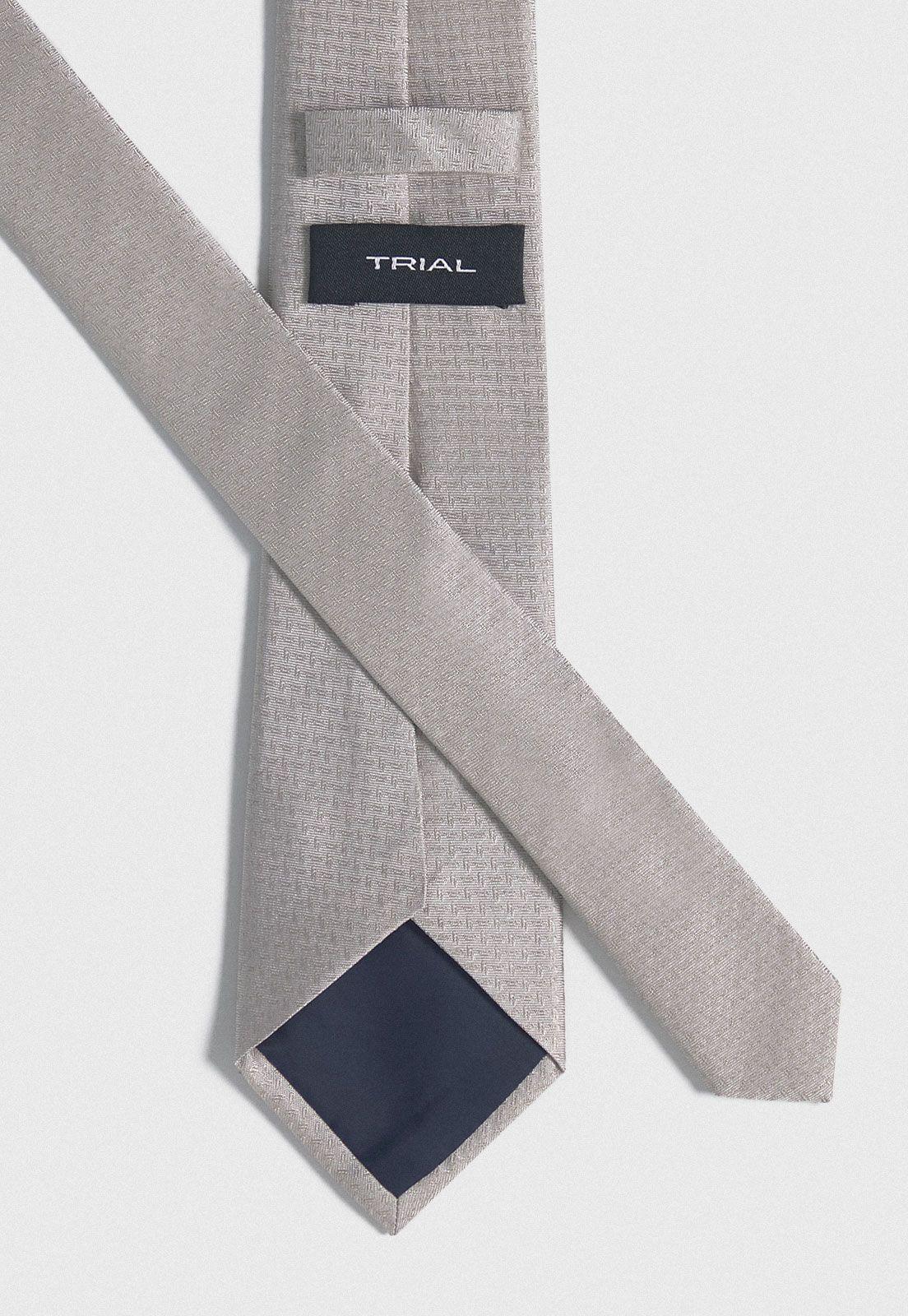Corbata Formal Hombre Seda Microdiseño Executive Crema-2