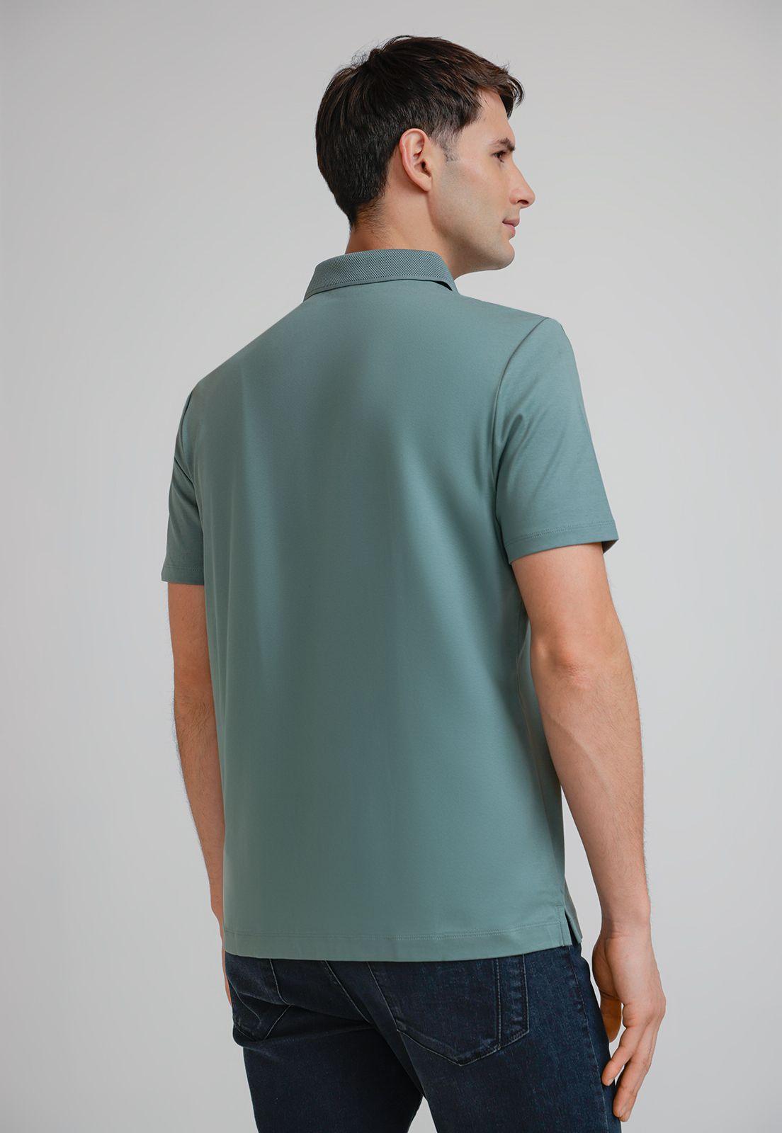 Polera Hombre Polo Manga Corta Verde-1