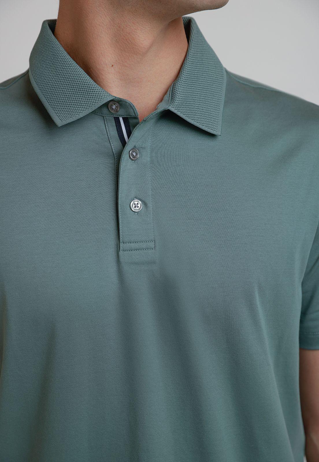 Polera Hombre Polo Manga Corta Verde-2