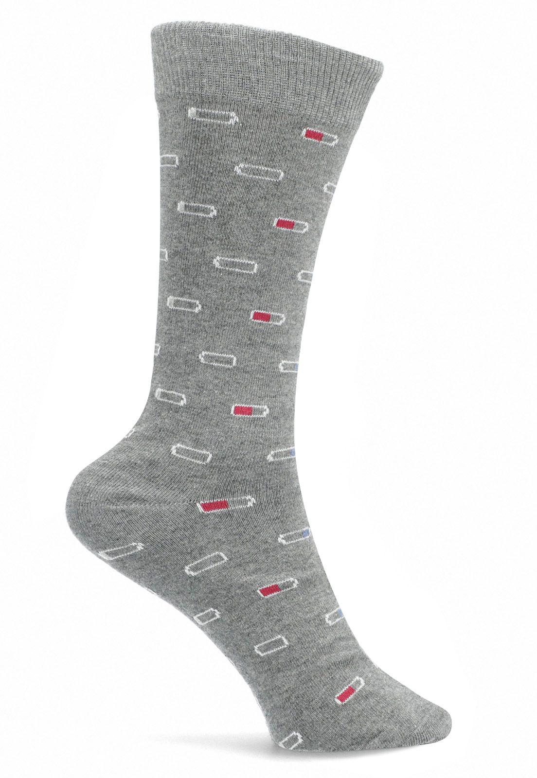 Calcetín Diseño Gris-0