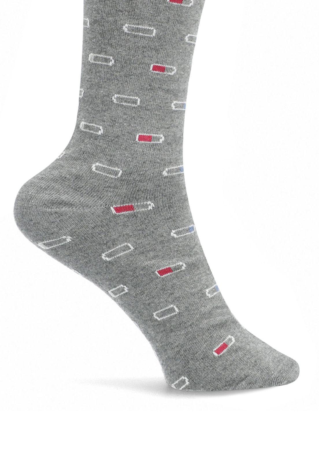 Calcetín Diseño Gris-2