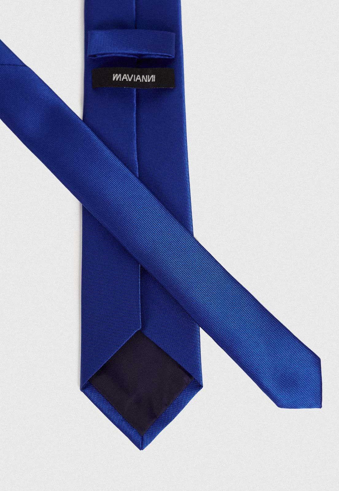 Corbata lisa formal Azul-2