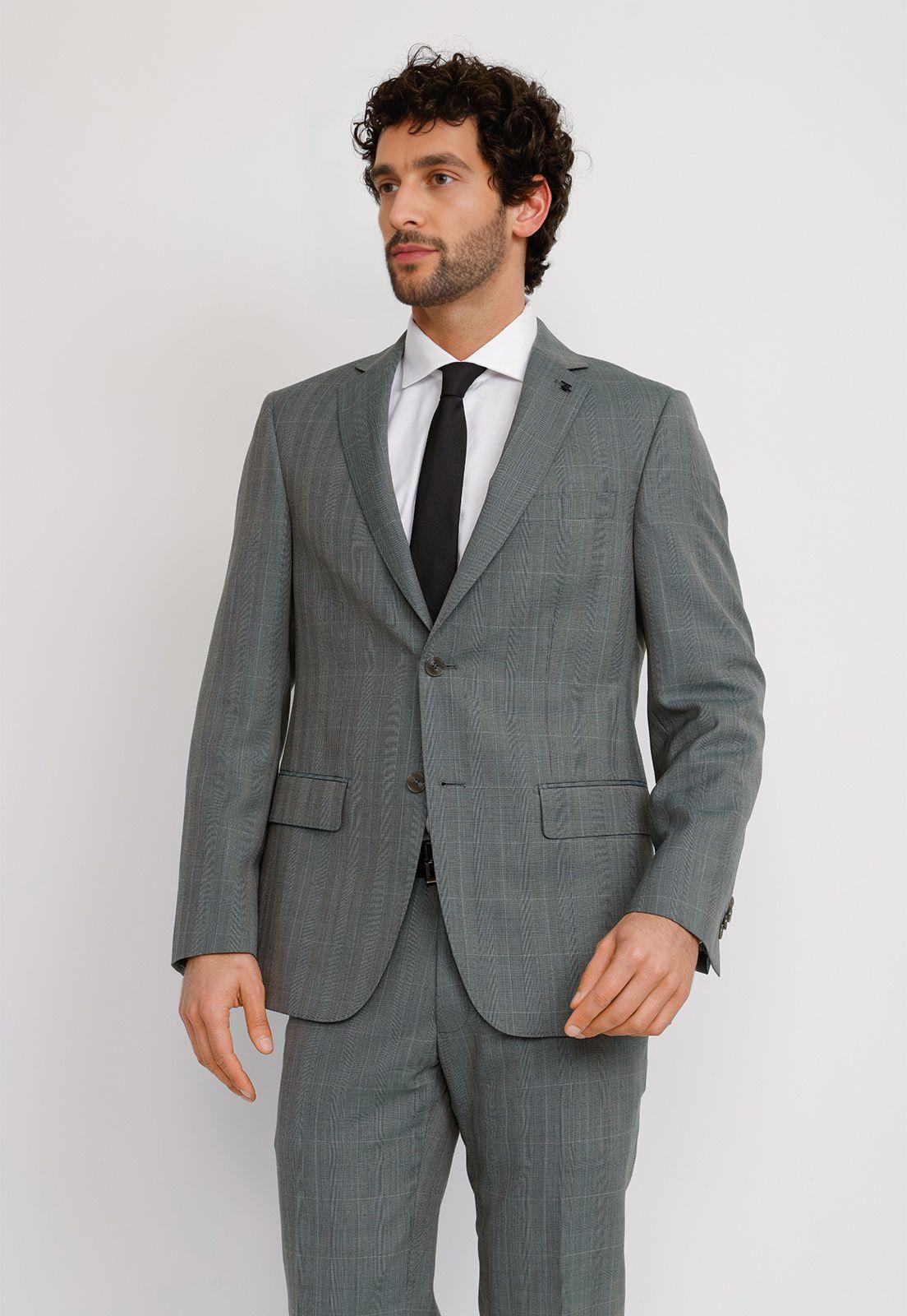 Traje Hombre Formal Executive Verde-0