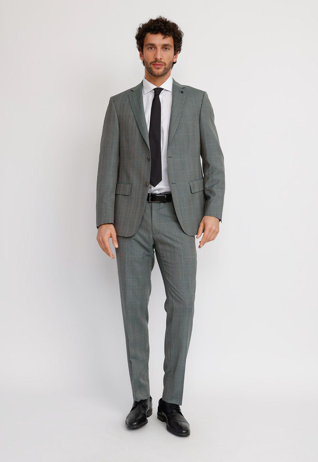 Traje Hombre Formal Executive Verde-3