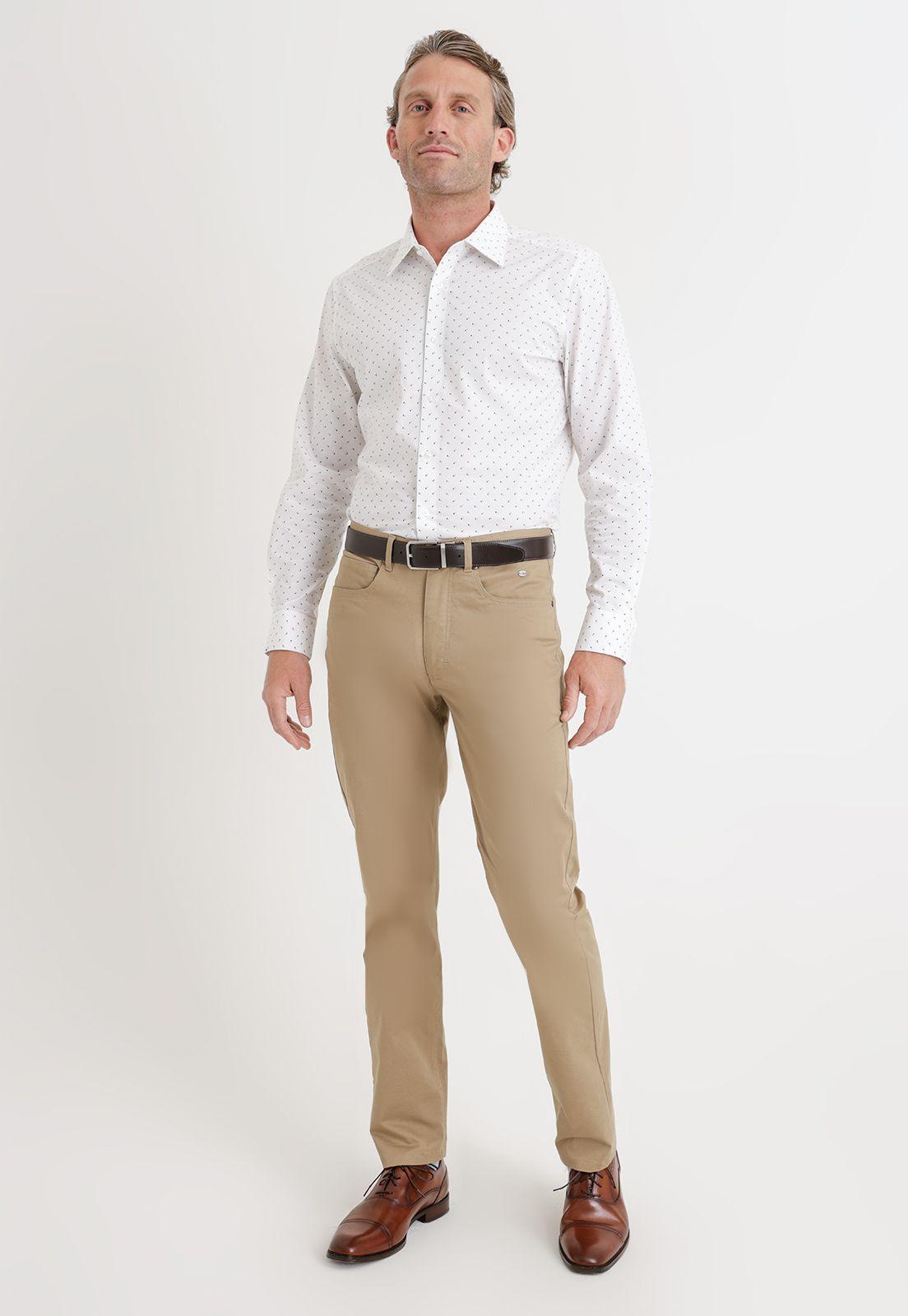 Camisa Formal Hombre blanco-3