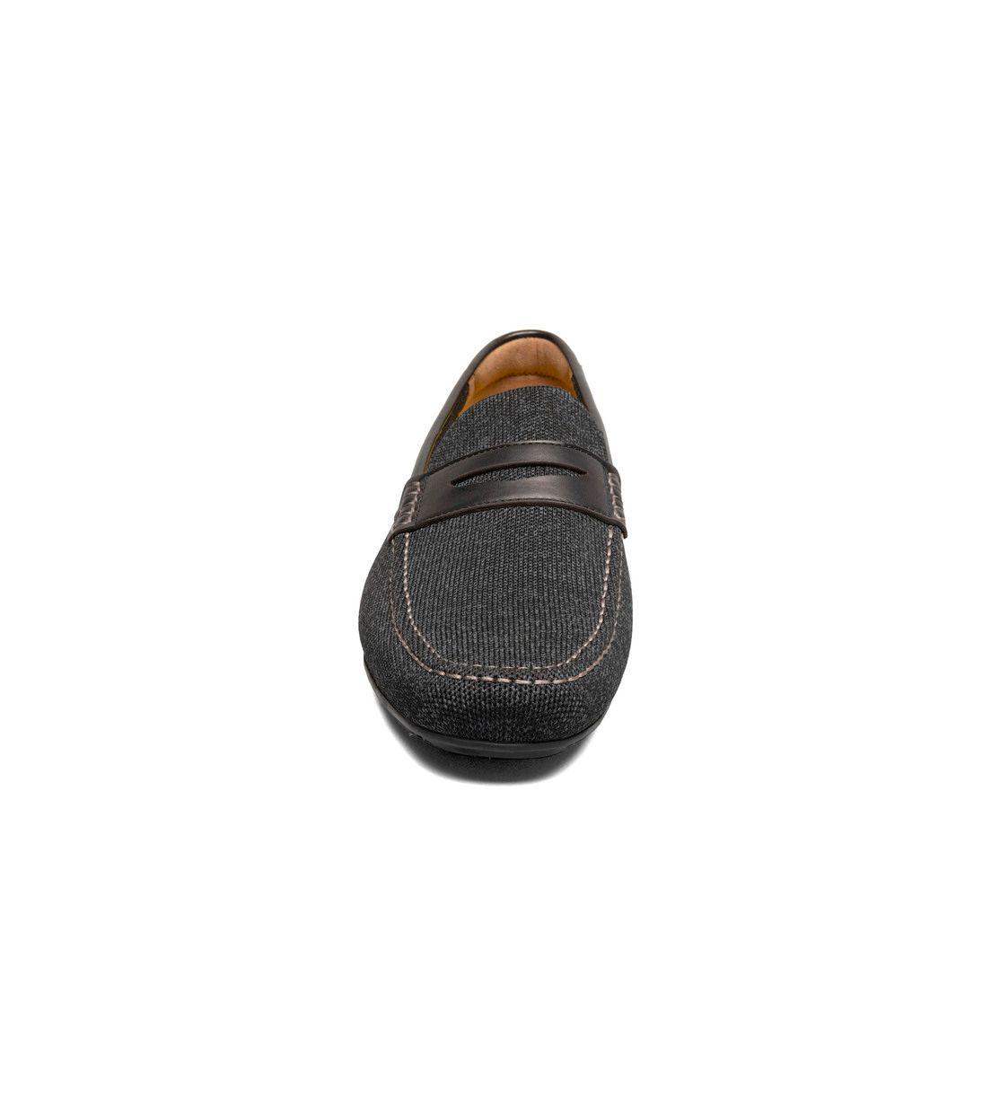 Mocasines Casual Motor Knit Penny Negro-1