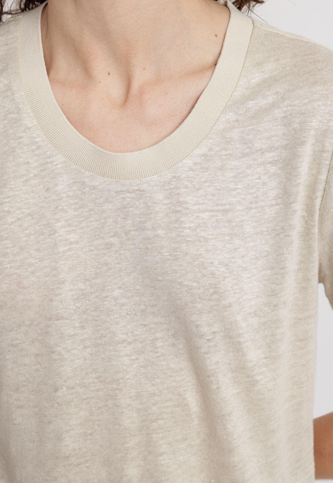 Polera Mujer Gantt Lino Beige-2