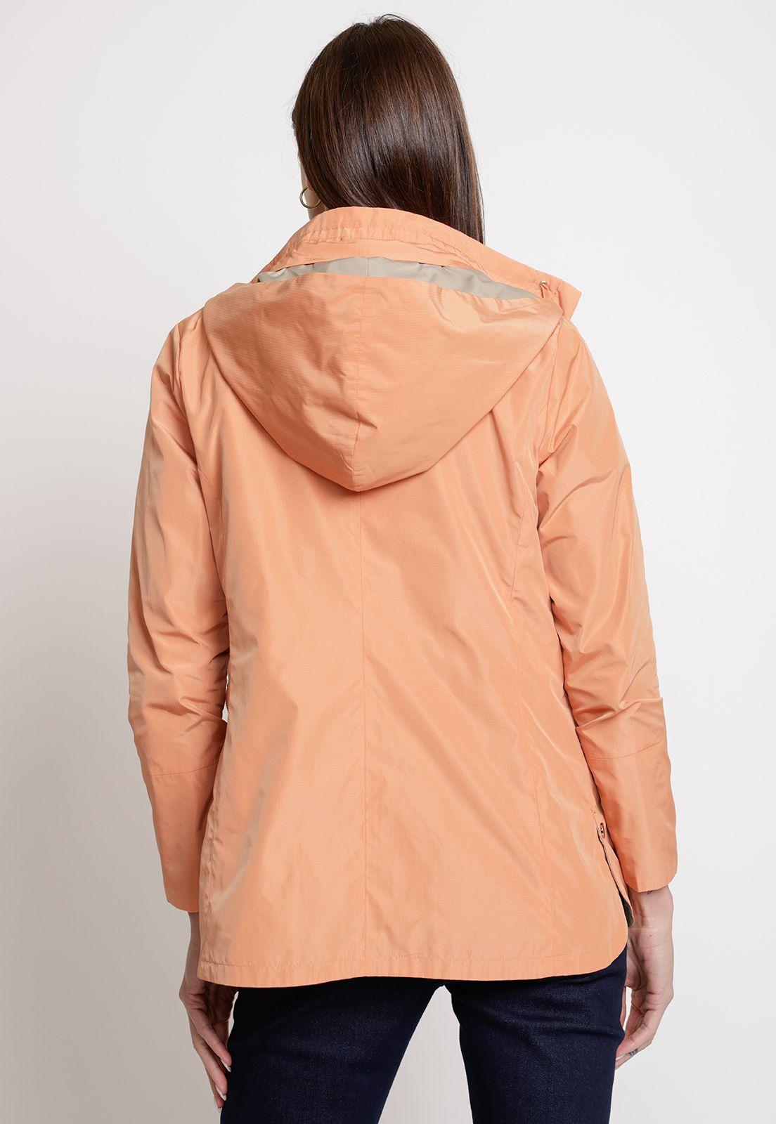 Chaqueta de Mujer Reversible Modelo Eva Color Damasco-2