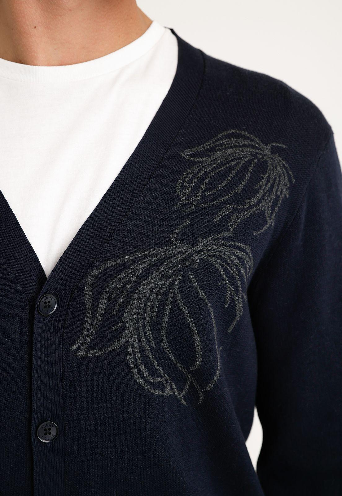 Tejido Cárdigan Hombre Navy-2