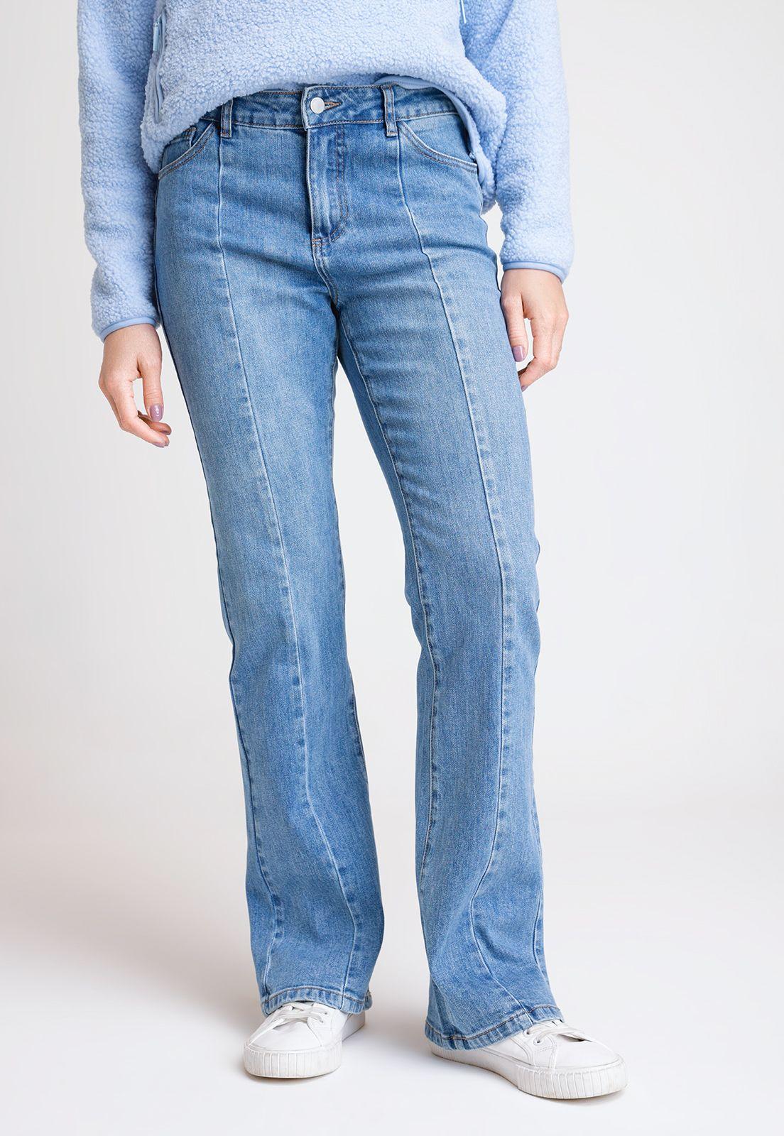 Jeans De Mujer Modelo Zelda Color Celeste-0