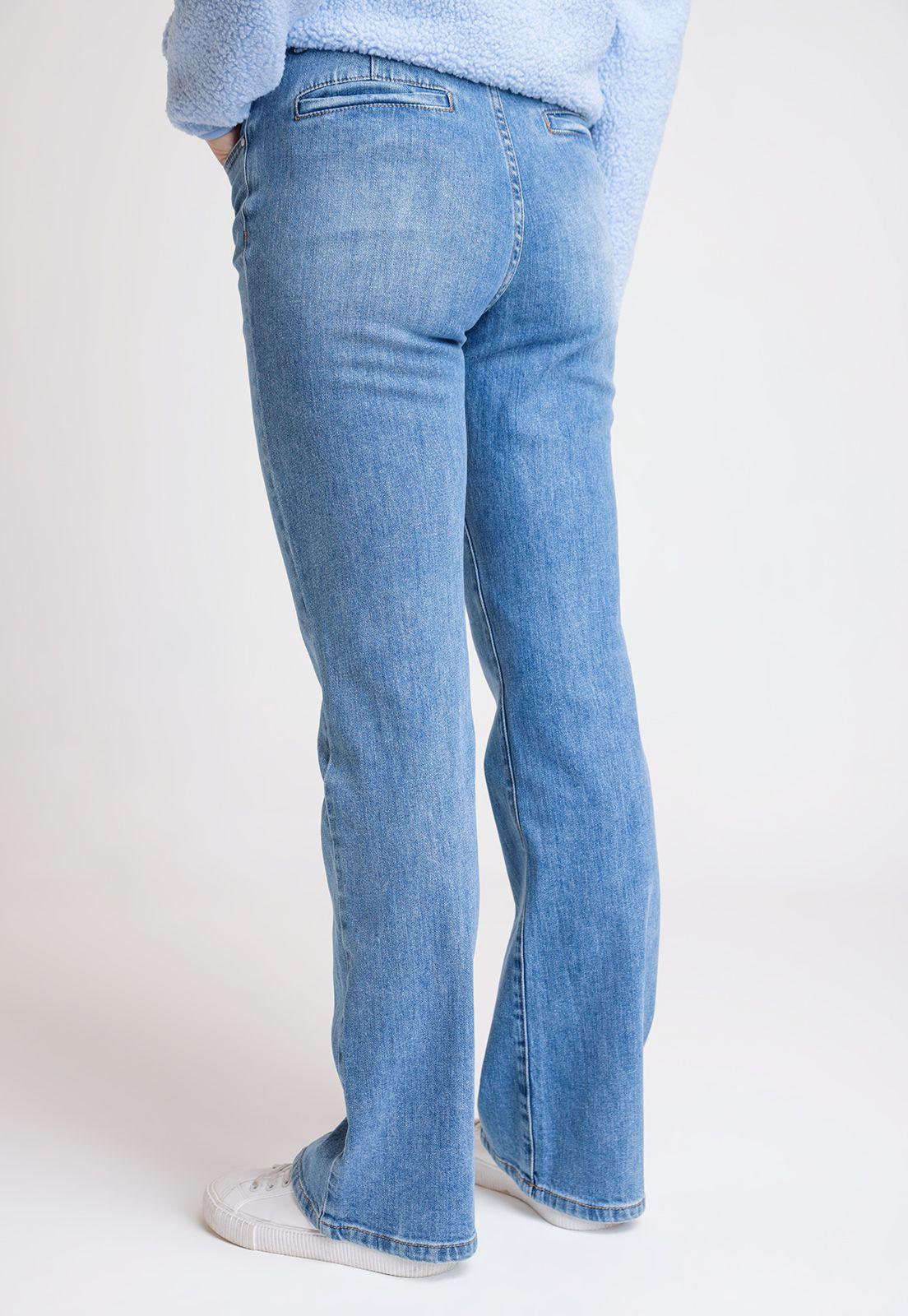 Jeans De Mujer Modelo Zelda Color Celeste-1