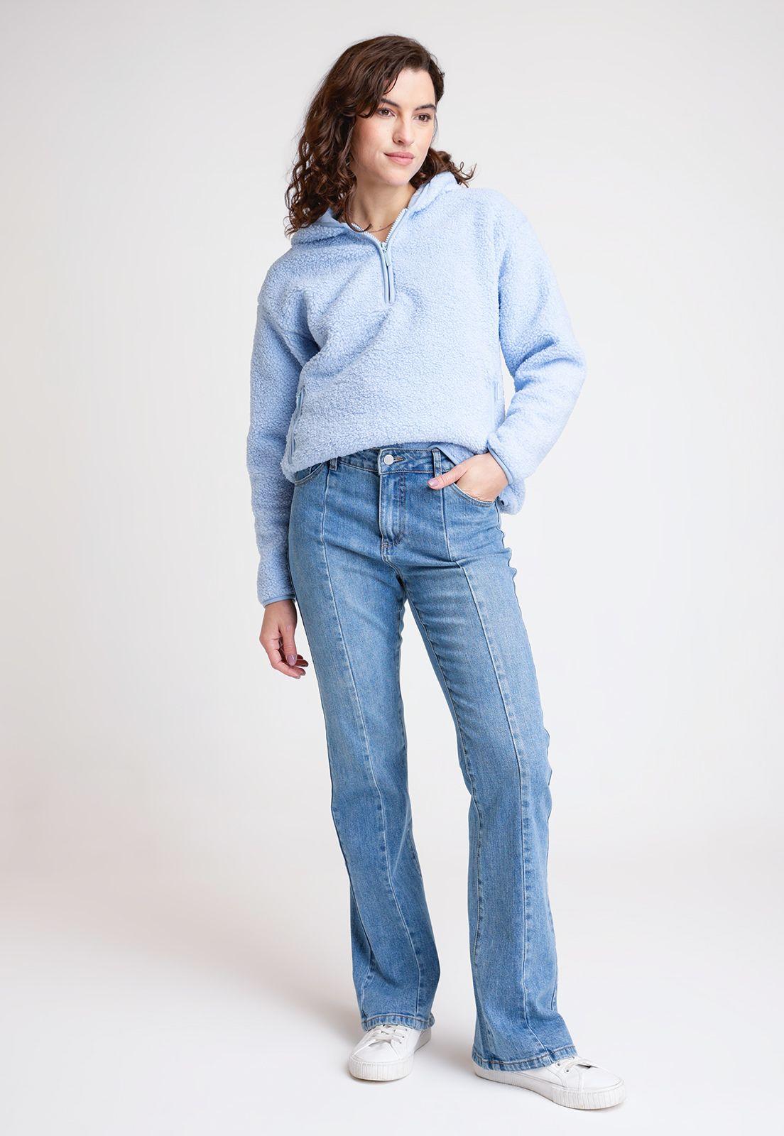 Jeans De Mujer Modelo Zelda Color Celeste-3