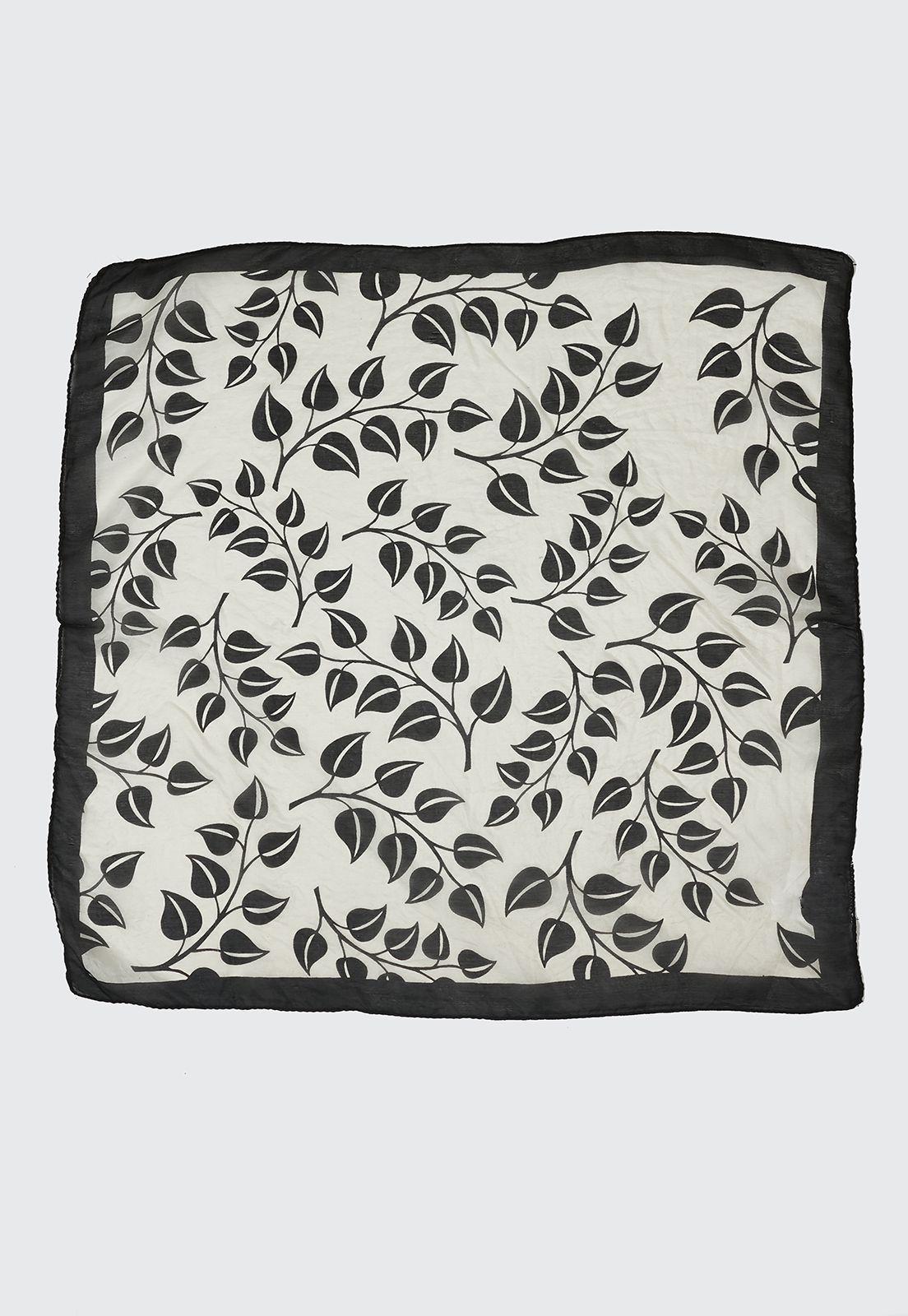 Pañuelo Seda Negro-1