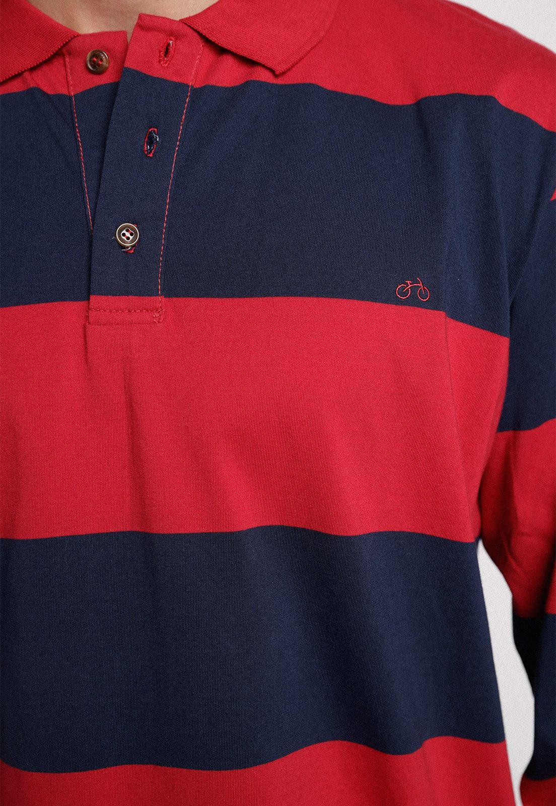 Polera Polo Rugby rojo-2