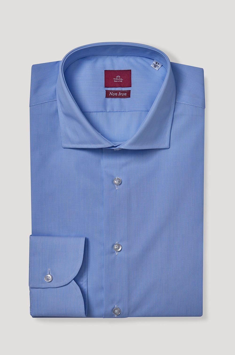 Camisa Italiana Non Iron Celeste-0