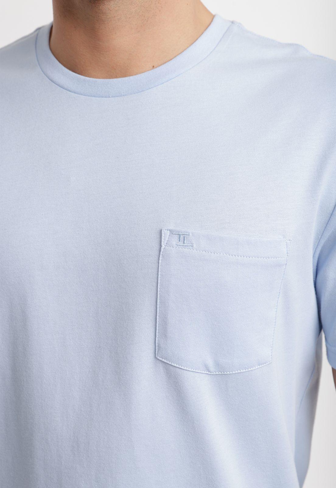 Polera Cuello C Algodón Pima Marcus Celeste-2