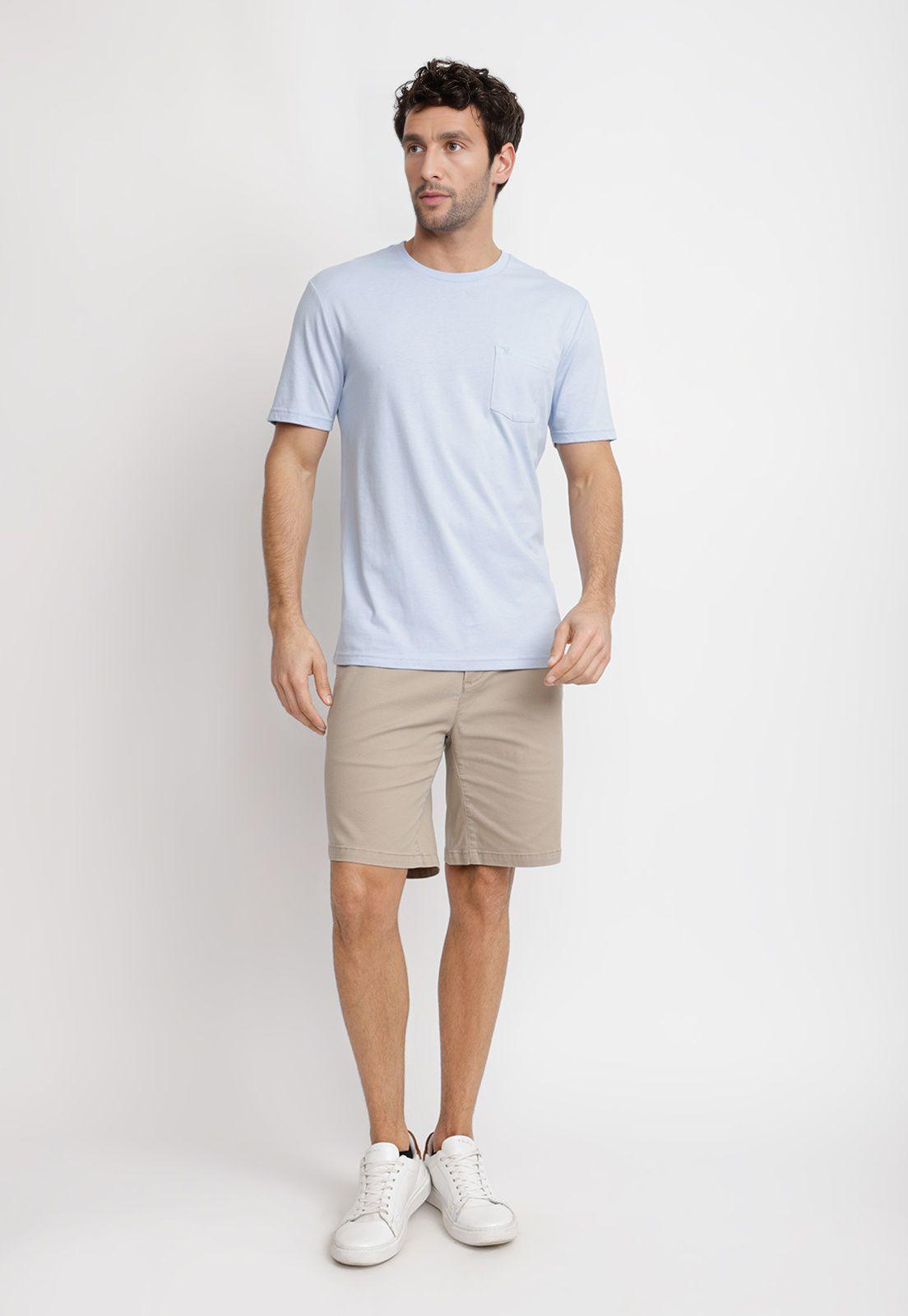 Polera Cuello C Algodón Pima Marcus Celeste-3