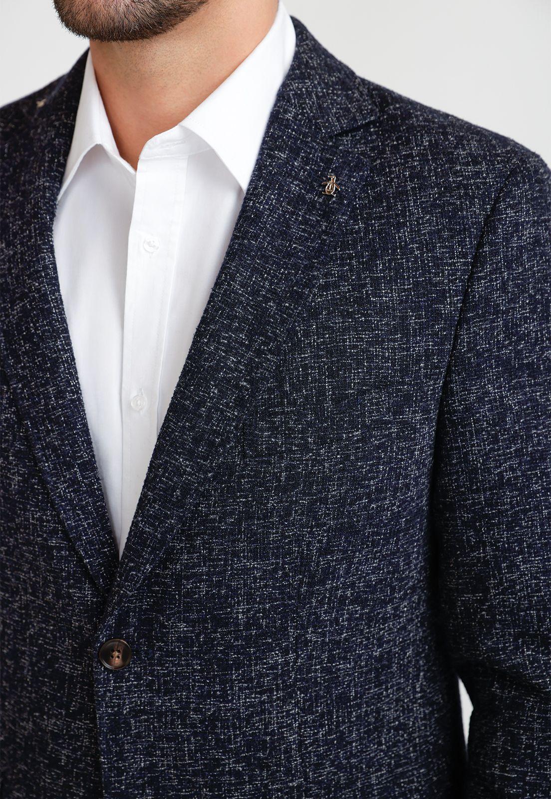 Chaqueta Casual Hombre Azul-2