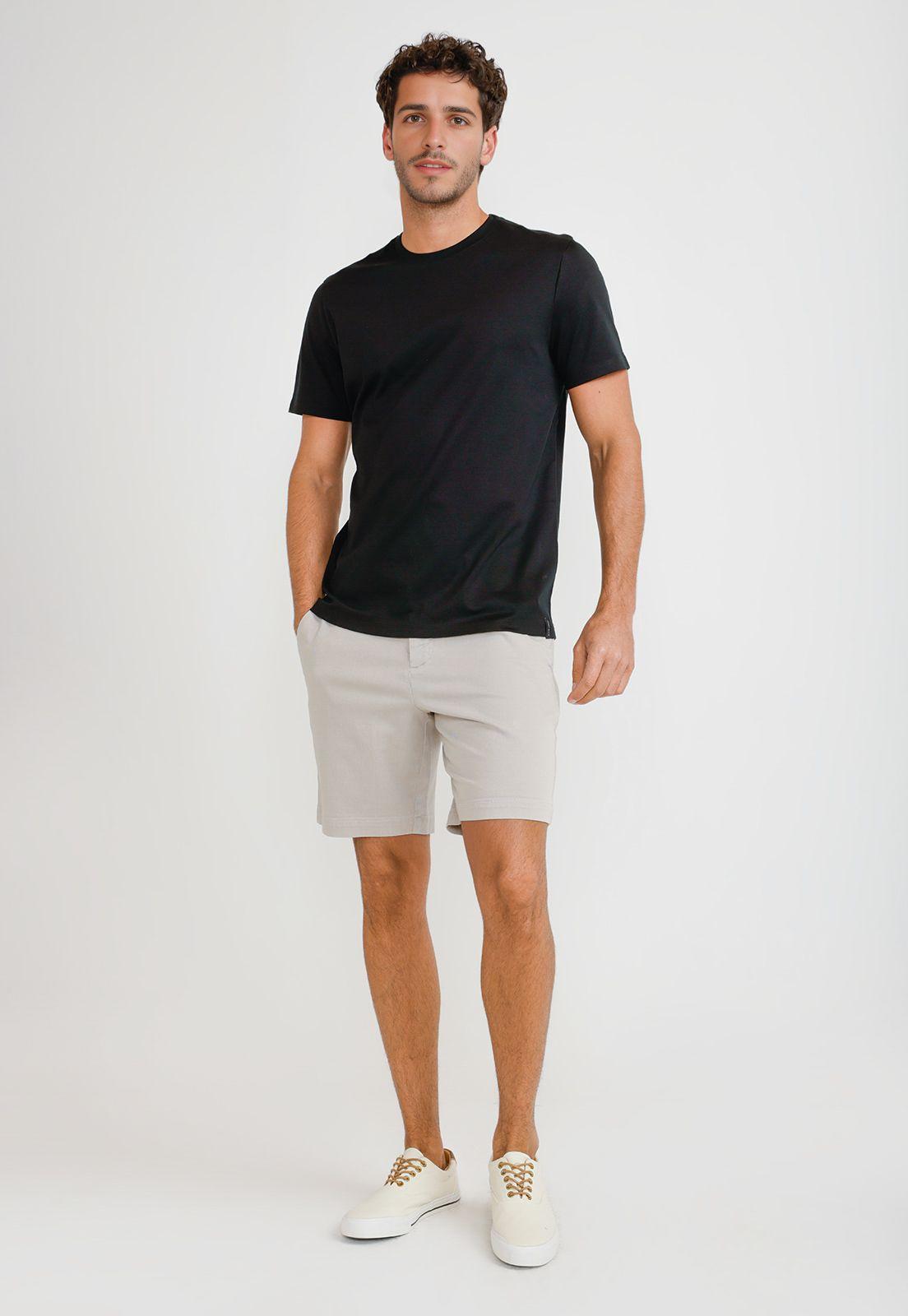 Polera Hombre Manga Corta Negro 4HFK7127-3