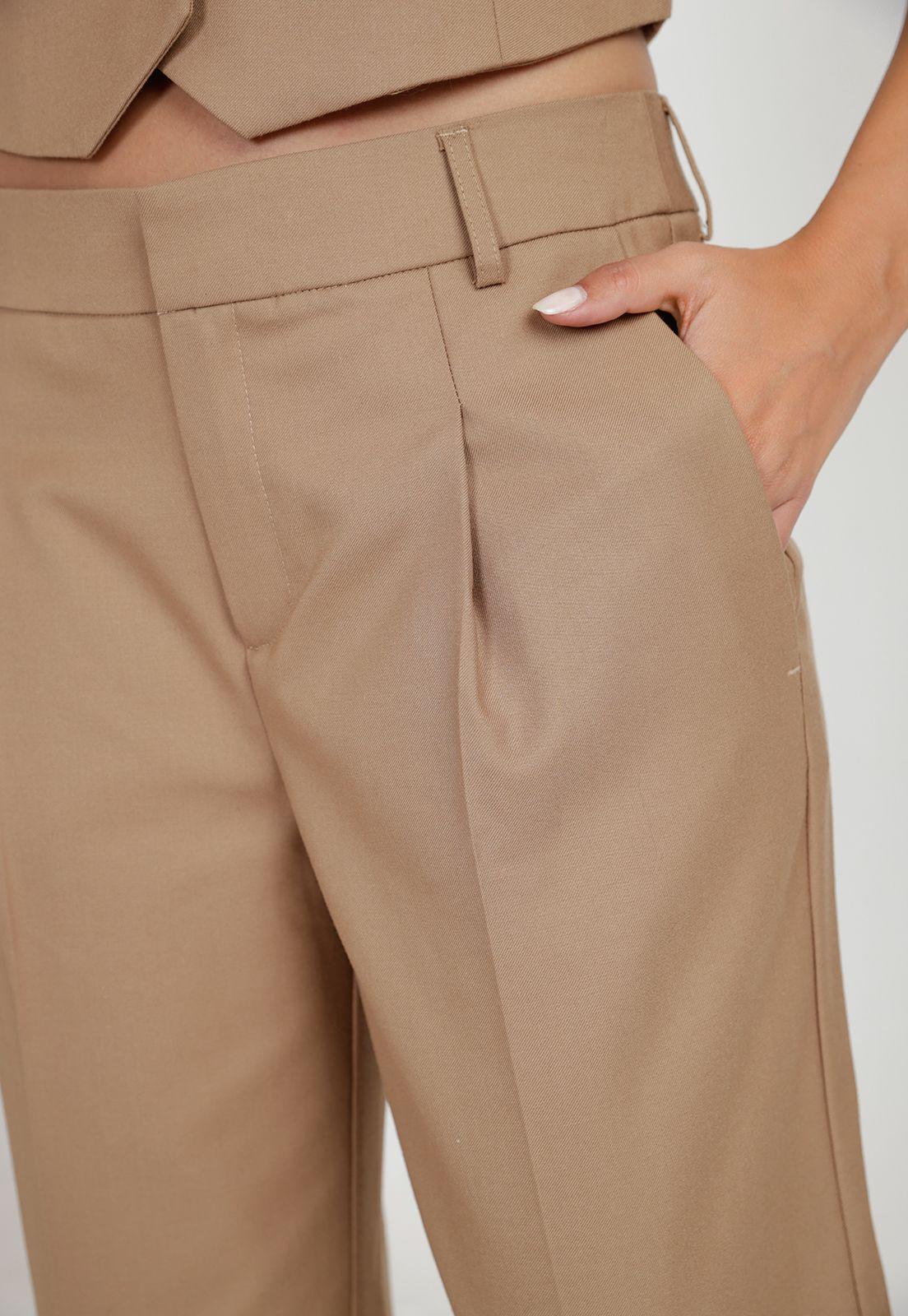 Pantalón Mujer Eloisa Camel-2