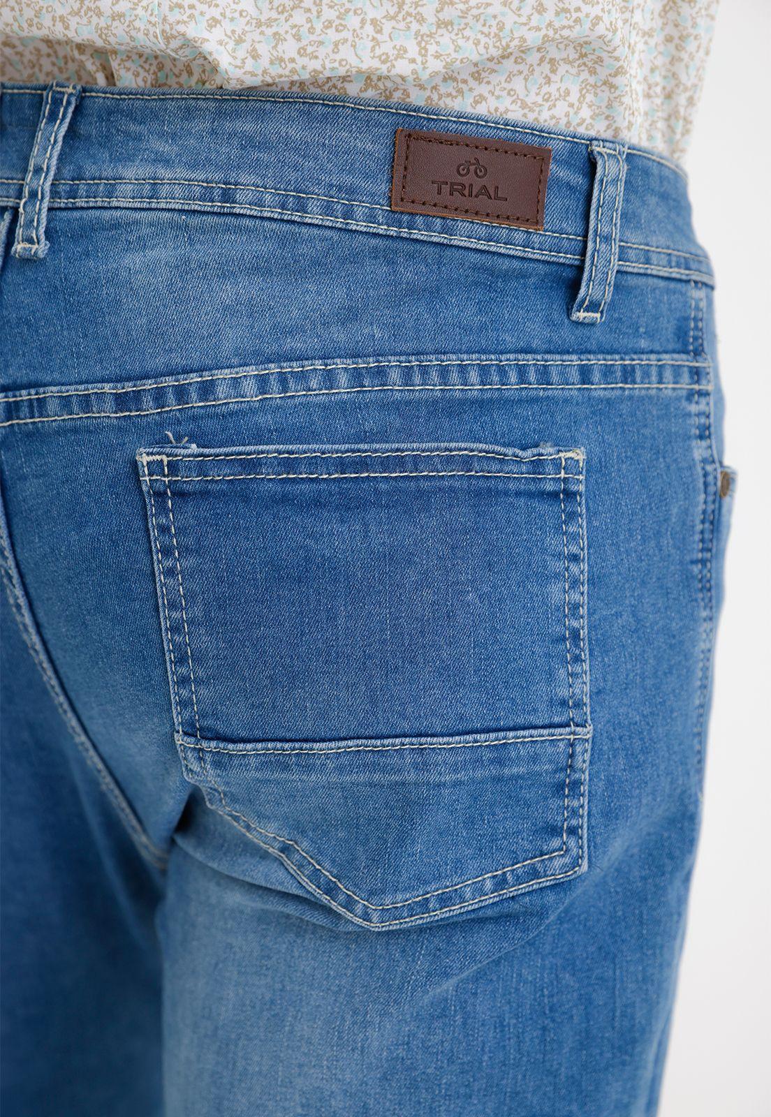 Jeans Hombre Slim Fit Namor Algodón Celeste-2