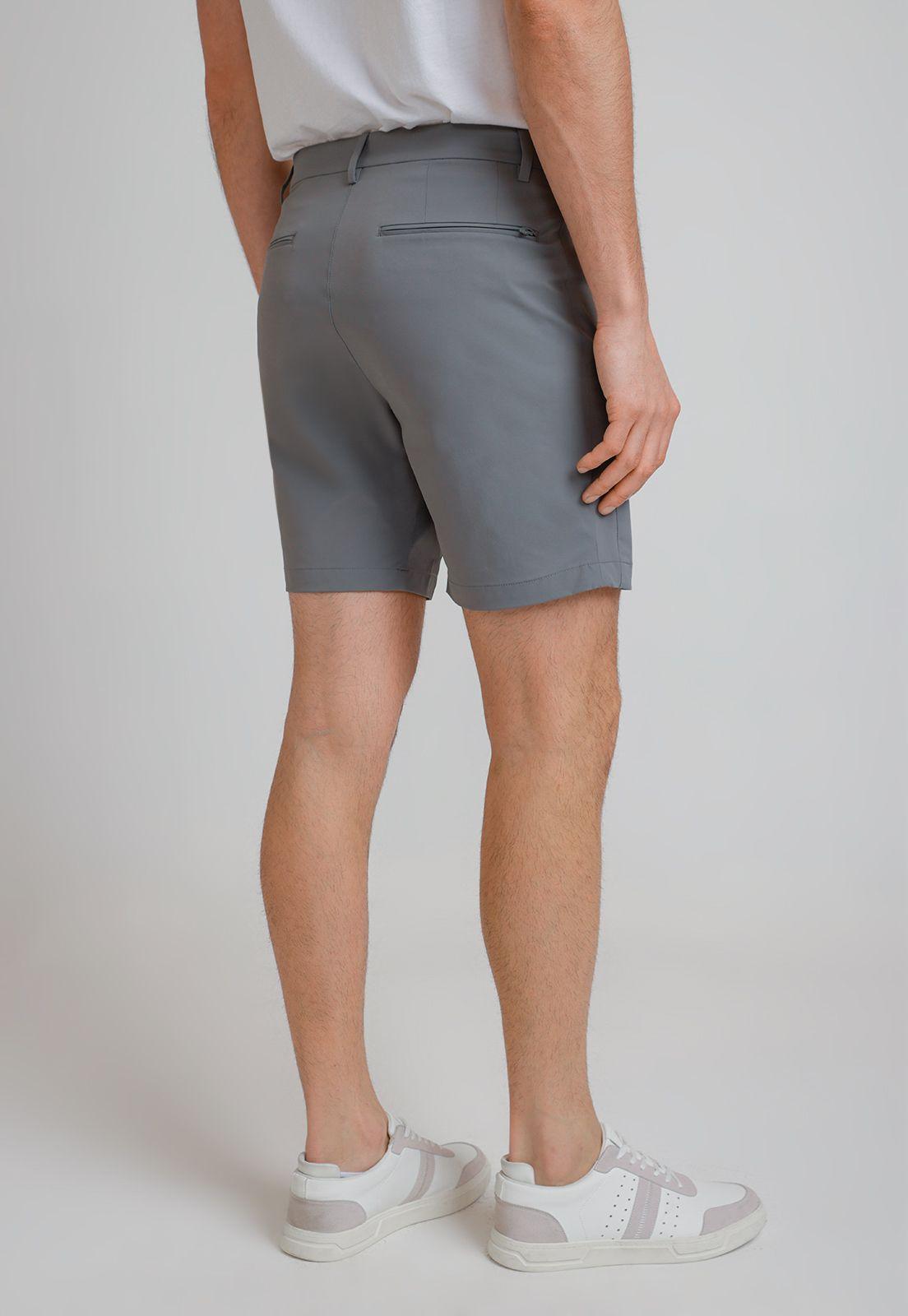 Bermuda Hombre Stretch Gris-1