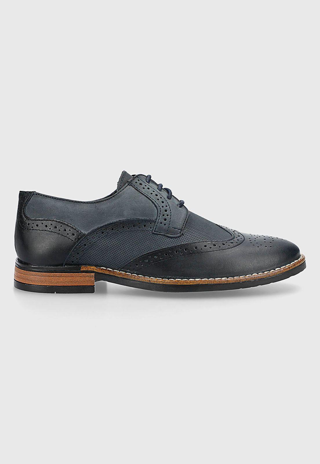 Zapato Casual Cuero Navy-0