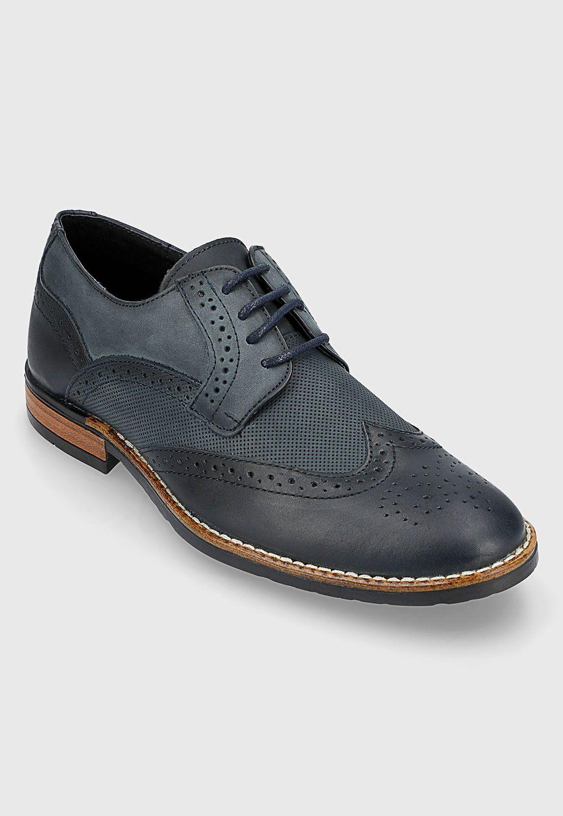 Zapato Casual Cuero Navy-1