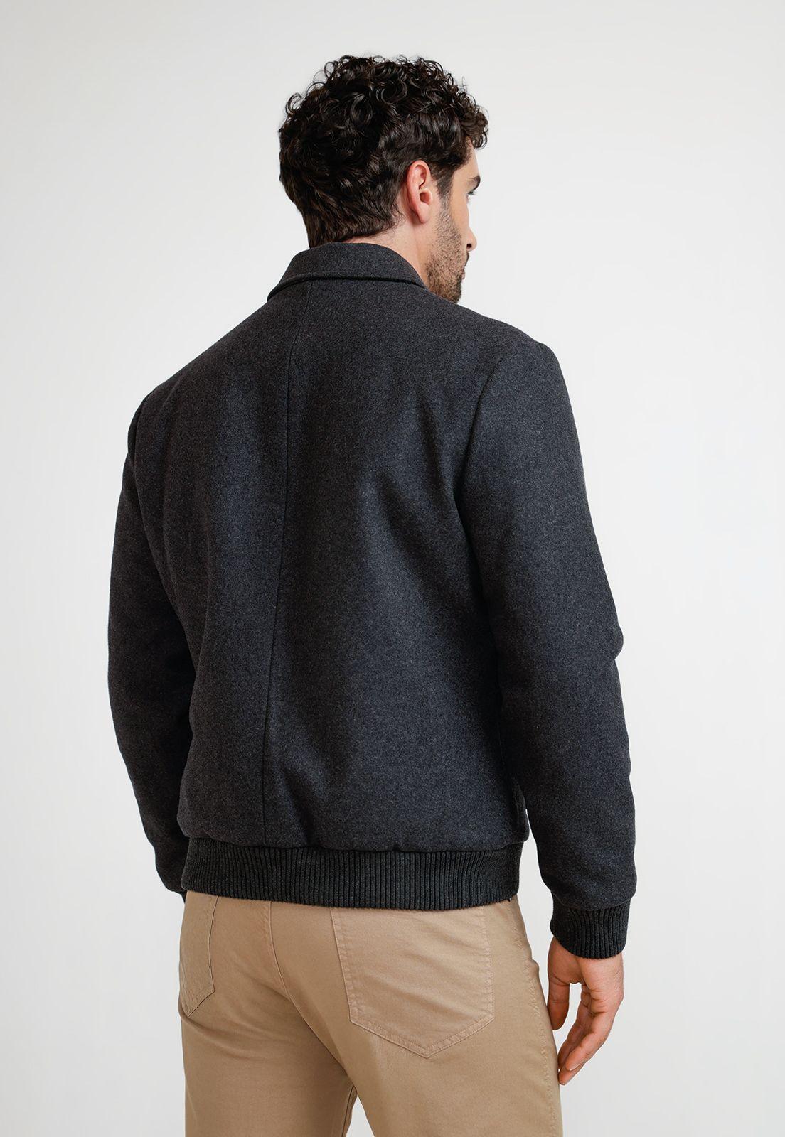 Chaqueta Bomber Hombre Tanaka Gris-1
